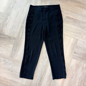 Romeo & Juliet Couture Black Ruffle Pants Size M